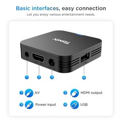 Android TV Box 10.0, Android Box 2GB RAM 16GB ROM, H313 Quad-Core Android Box…