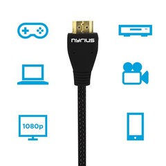 Nyrius HOME+ Wireless HDMI 2 Input Transmitter & Receiver with 2 HDMI Cables