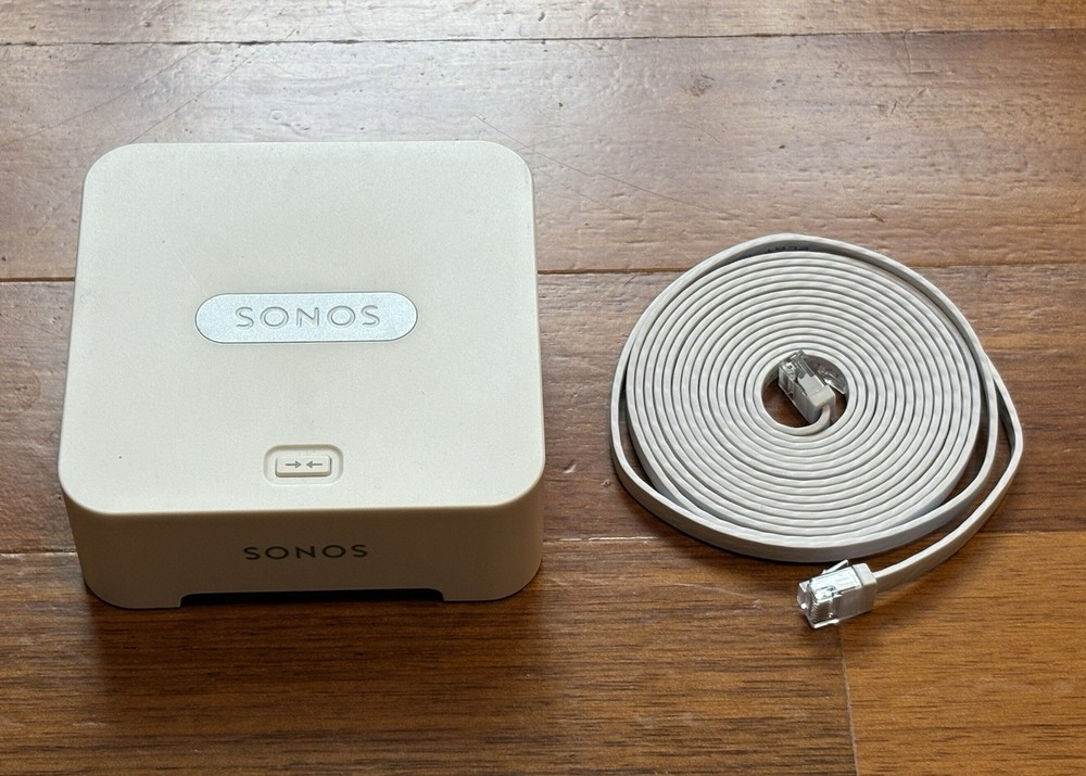 Sonos BRIDGE BR100 Wireless HiFi System – White No PowerCord -Ethernet Cable Yes