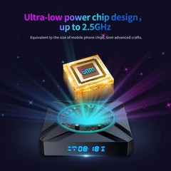 X96 M300 Android 14 Smart TV Box with Remote Control, Amlogic S905X5M Quad-Core,