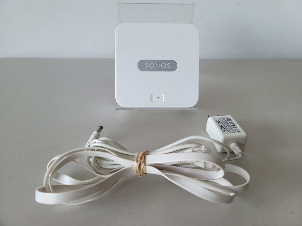 SONOS Connect Bridge – White – Power Adapter – LAN Cable – TESTED