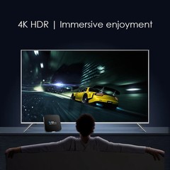 H50 Mini 4K Smart Network TV Box, Android 10.0, RK3318 Quad Core, 2GB+8GB, EU P