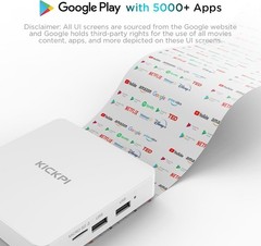 Android 11.0 Google Certified 4K Streaming TV Box with Voice Search & Chromecast