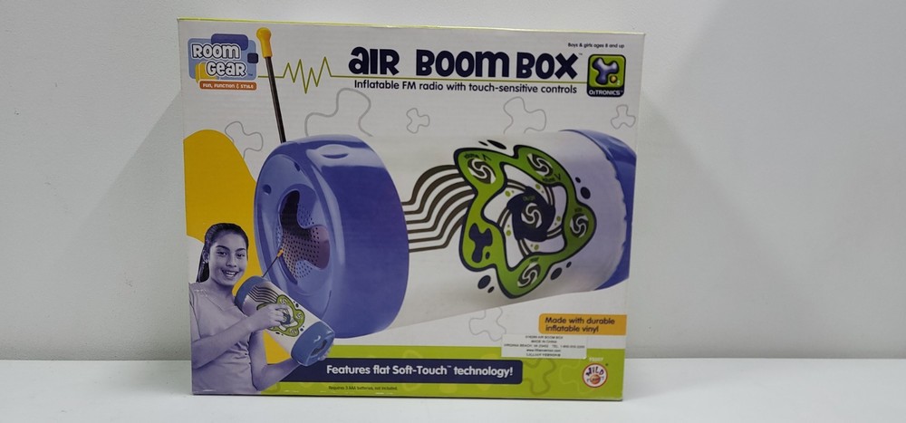 Room Gear Air Boom Box Inflatable with FM Radio Touch Sensitive Controls