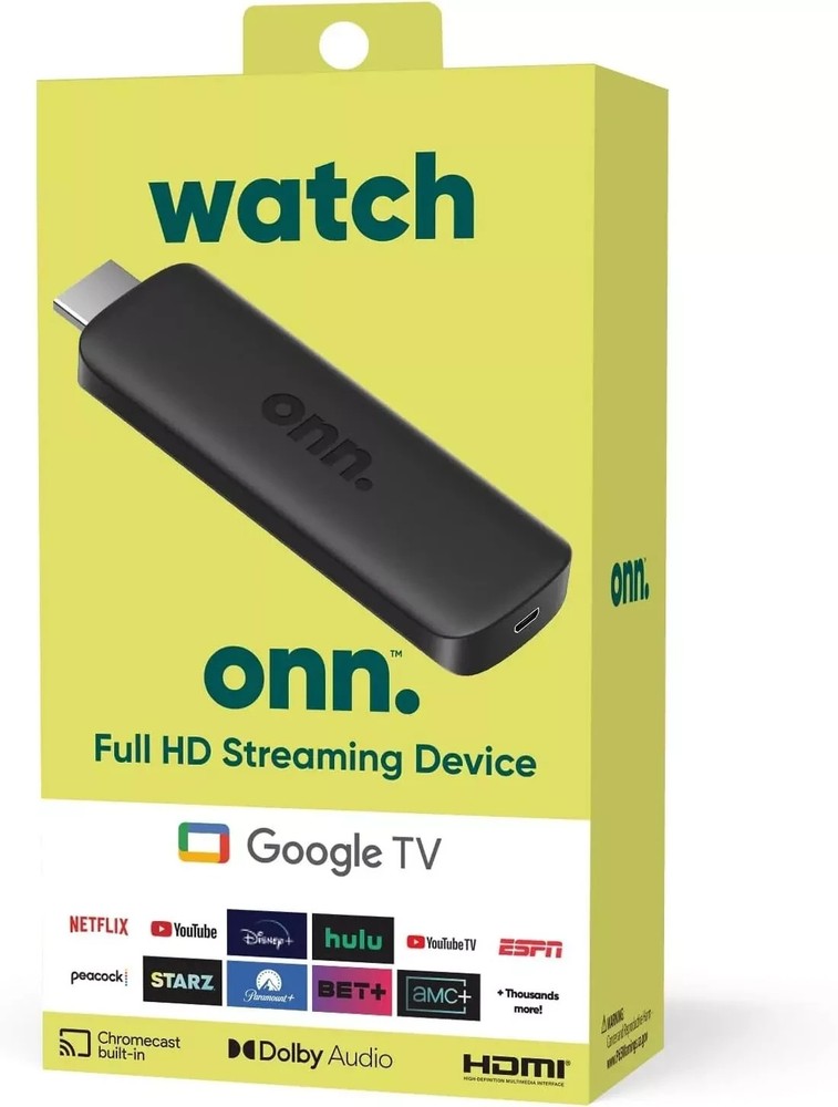Onn Google TV Full HD Streaming Device 2K (2023 Model) (100133520) – NEW™