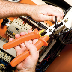 0151-09-INS 9-Inch Insulated Side-Cutting Pliers , Orange