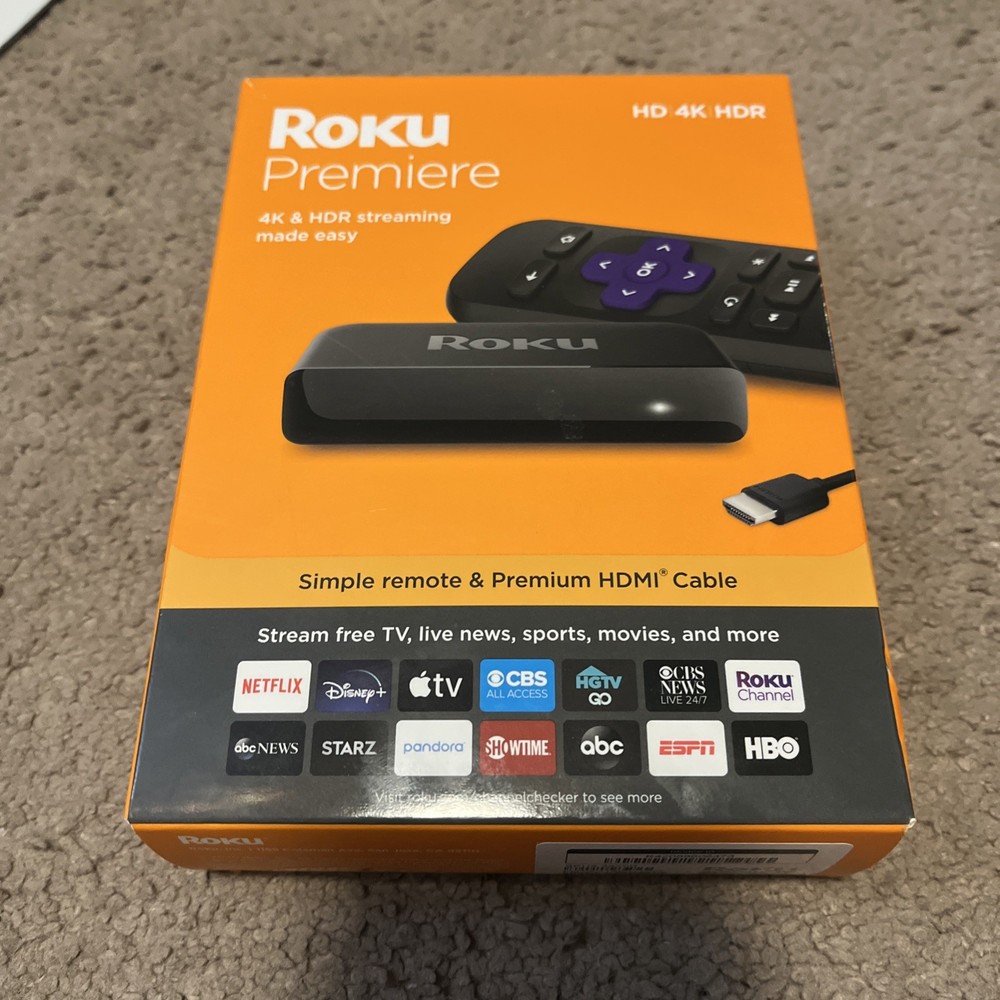 Roku Premiere HD/4K/HDR Streaming Media Player and Remote (3920R)