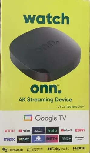 Onn. Google TV 4K Streaming Box