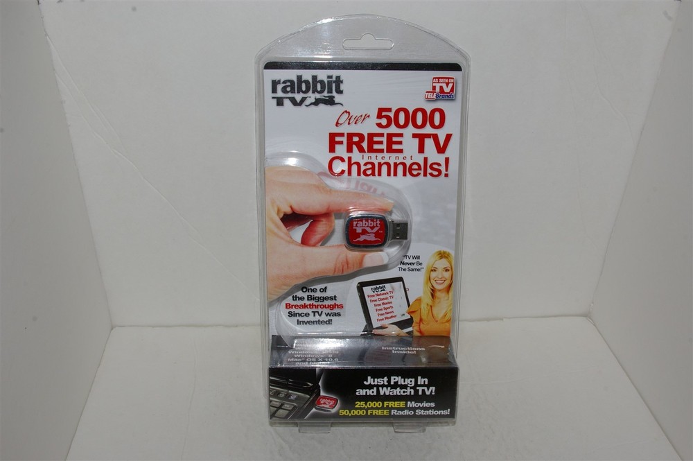 Rabbit TV As Seen On TV Streaming Media Player SEALED NEW