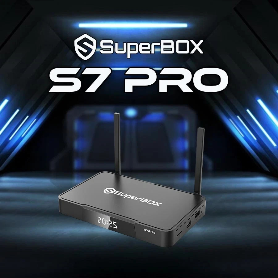 SuperBOX S7 PRO Plug Play + Backlit Keyboard – 6K UHD Android 12 – Limited Stock