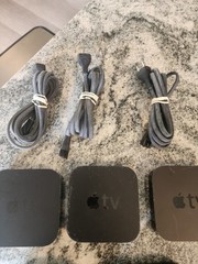 Apple TV Bundle Three Model A1469 Two Model A1427 Three Universal Chargers