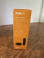 Factory Sealed Roku 2 Media Streamer W/ Headphone Jack- Black 2720R New