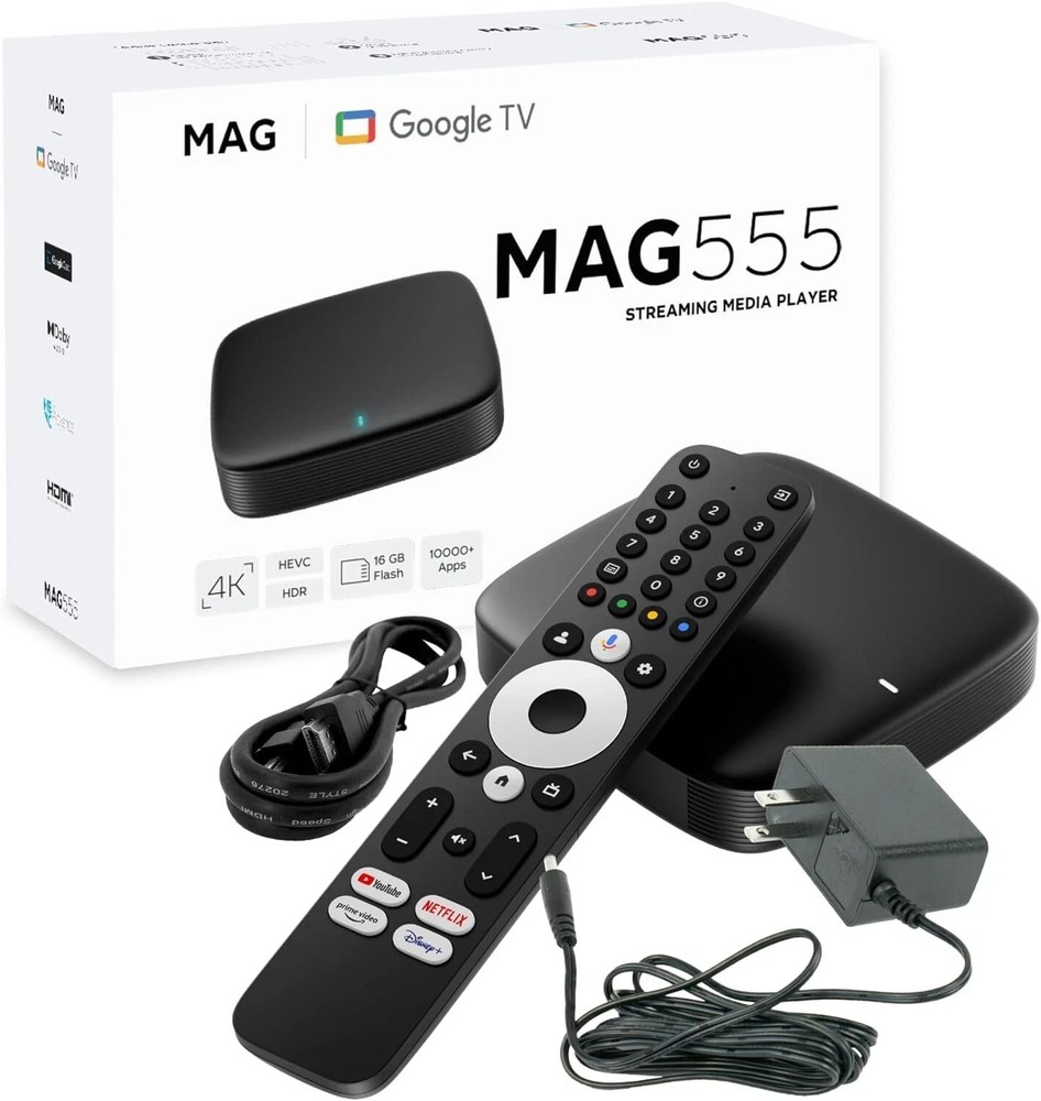 INFOMIR MAG555 4K Streaming Media Player with Google TV, 4K HDR at 60 FPS – USA