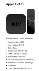 Apple 4th Generation 32GB HD Media Streamer – Black