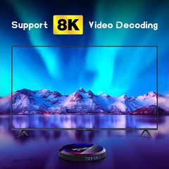 Smart 8K Android TV Box Android 13 & Quad-Core Processor – 4GB RAM, 64GB Storage