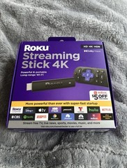 Roku Streaming Stick 4K W/ Netflix Disney Apple TV & Prime Shortcut Buttons