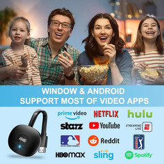 Wireless HDMI 4K Display Adapter, Wifi Casting Dongle for Ios, Android, Windows