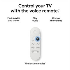Chromecast with Google TV (4K) – Snow GA01919-US