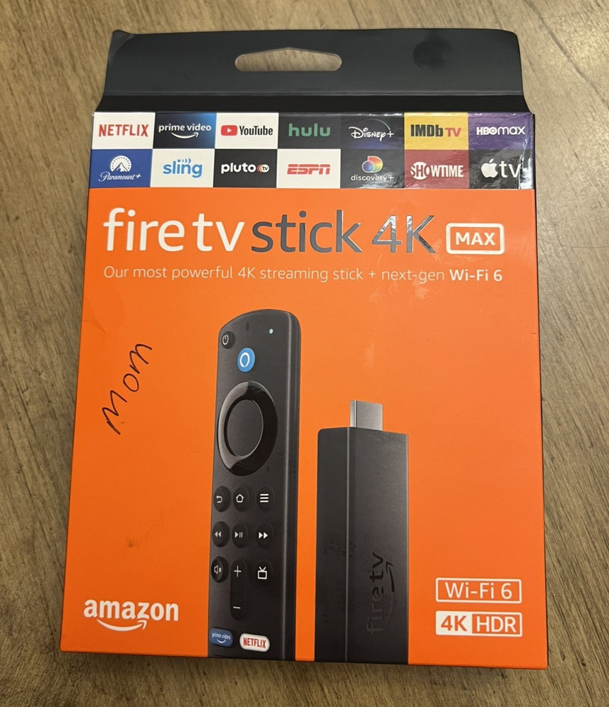 Amazon Fire TV Stick 4K MAX – Voice Remote, Power Adapter, USB Cable, HDMI Ext.