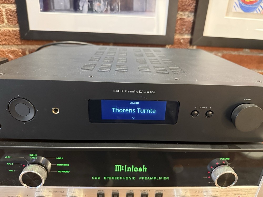 NAD C 658 Preamp BluOS Streaming DAC Wi-Fi Bluetooth Optical RCA XLR Outputs