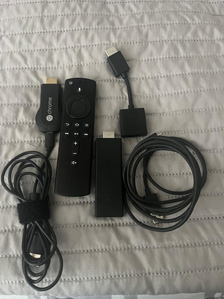 fire tv stick hd + Google Chrome Chromecast