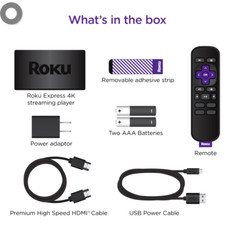 Roku Express 4K Streaming Player 4K/HD/HDR with Smooth Wi-Fi, Premium HDMI Cable