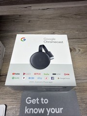 Google Smart TV Kit Home Mini + Chromecast Bundle Voice Control PreOwned Tested