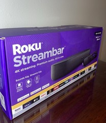 Roku Streambar 4K HDR 2160p Dolby Audio Bluetooth Voice Remote Black New