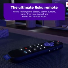 Roku – Ultra | 4K/HDR10+/Dolby Vision & Atmos Streaming Device with Rechargea…