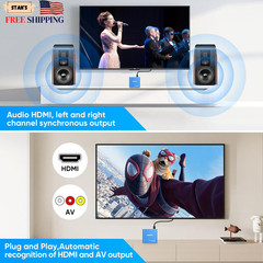 HDMI Media Player Blue Mini 1080p Full-HD Ultra HDMI MP4 Player for MKV/RM NEW