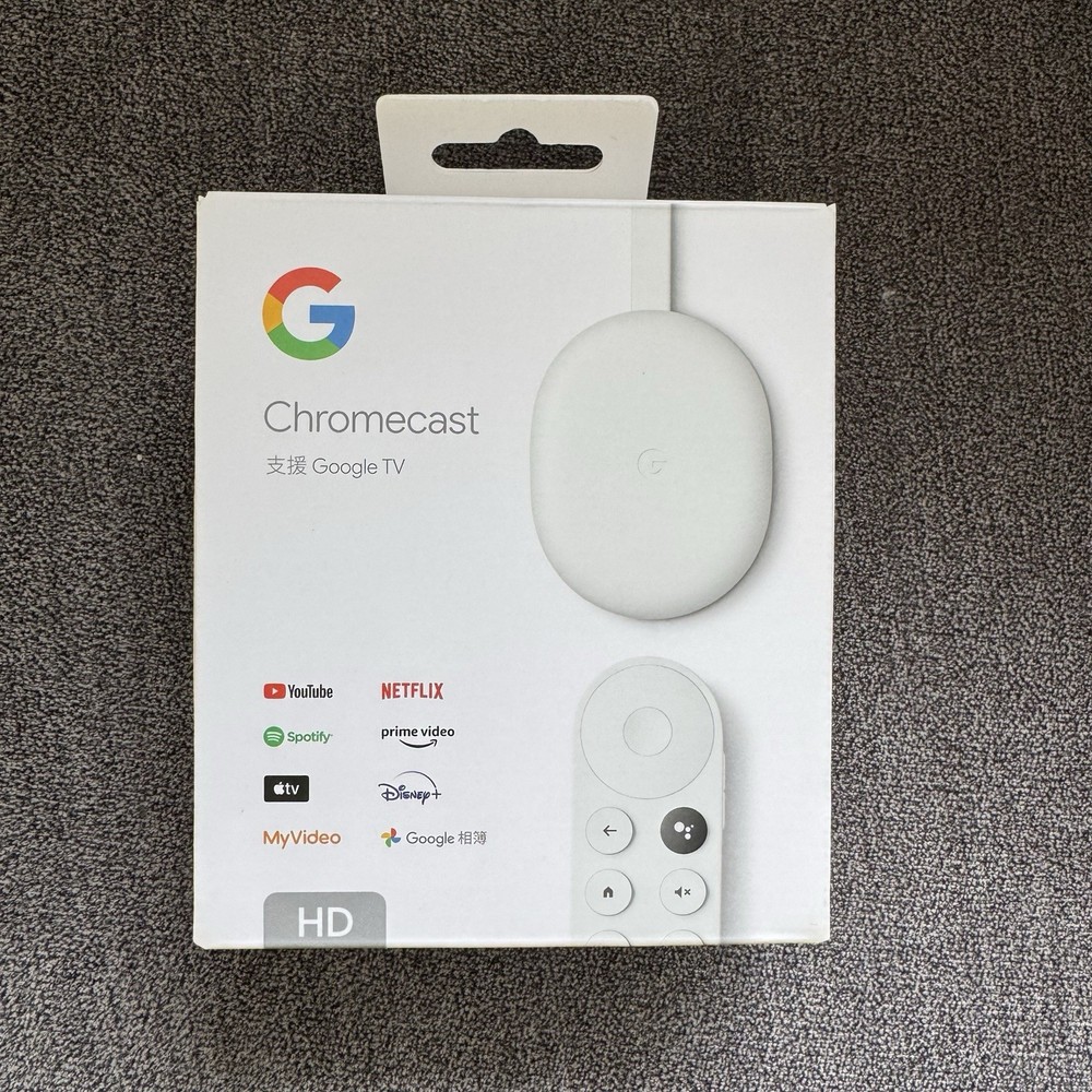 Google Chromecast with Google TV Media Streamer HD – Snow (GA03131)