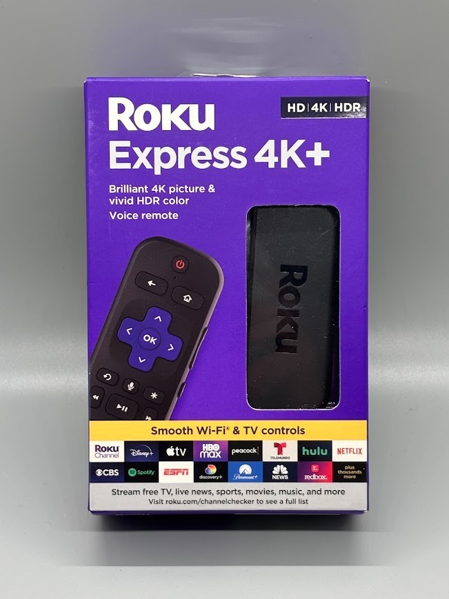 Roku Express 4K+ Streaming Player – 3941R (Black)