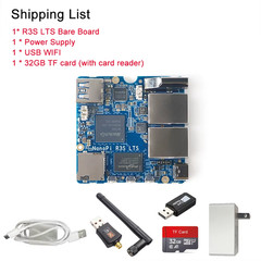 NanoPi R3S Router Dual-Gbps Ethernet Ports Rockchip RK3566 SoC 2GB LPDDR4X Devel