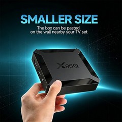 X96Q H313 Quad Core TV Box Android 10 2+16GB 4K Video Player 2.4G WiFi HDMI