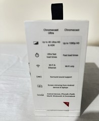 Google Chromecast Ultra 4K HDR Digital Media Streamer – NEW Open BoxGA3A00403A14