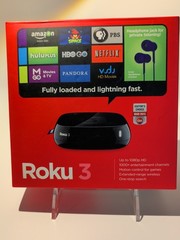 Roku3 Streaming Media Player Wi-Fi 1080p 4200R. Motion remote UPC 829610880365
