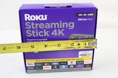 Roku Streaming Stick 4K HD HDR Digital Streaming Device Black w/ Box ZZ