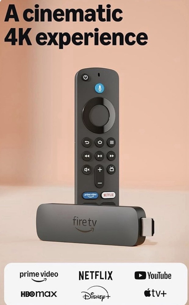 Amazon Fire TV Stick 4K Plus, Wi-Fi 6, Dolby Vision, 8GB, HDMI, Black