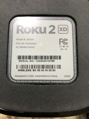 Roku 2 XD (2nd Generation) 1080p Media Streamer 3050X Black, No Remote