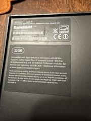 Apple TV 1080p 32GB MR912LL/A Model: A1625 EMPTY BOX ONLY No Accessories