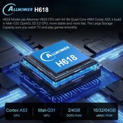 Smart TV Box Android 12 Allwinner Quad Core Cortex