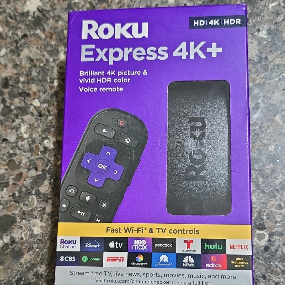 Roku Express 4K+ Streaming Player 2160p 4K HDR w/ Voice Control, Wi-Fi