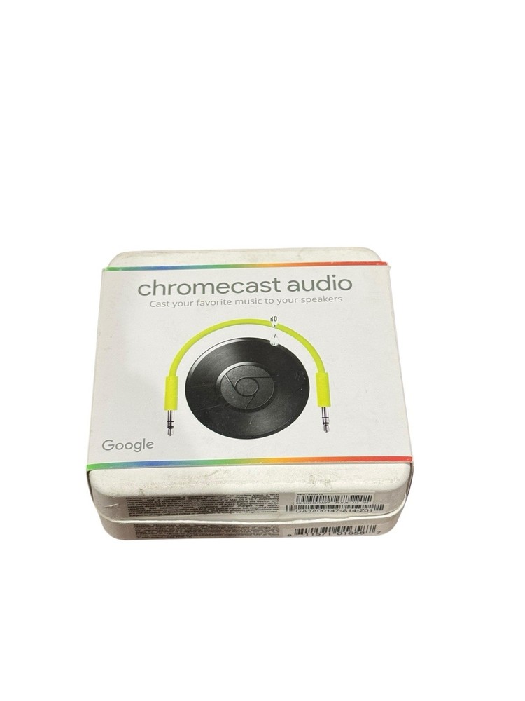 Google Chromecast Audio Media Streamer, Black, #RUX-J42