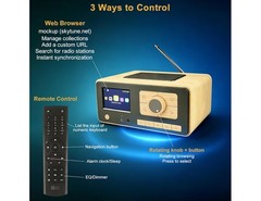 NIB Ocean Digital WR-393 WiFi Internet Radio with FM, Podcast, Bluetooth Speaker