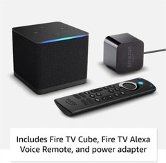 New Amazon Fire TV Cube (3rd Gen), Streaming, Alexa, Wi-Fi 6E, 4K UHD
