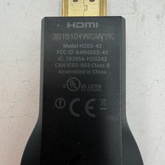 Google Chromecast HDMI Portable Media Streamer H2G2-42 No Power Cord