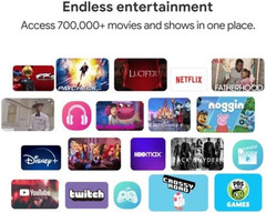 ONN Android TV 4K UHD Streaming Device with Voice Remote Control Google Assistan