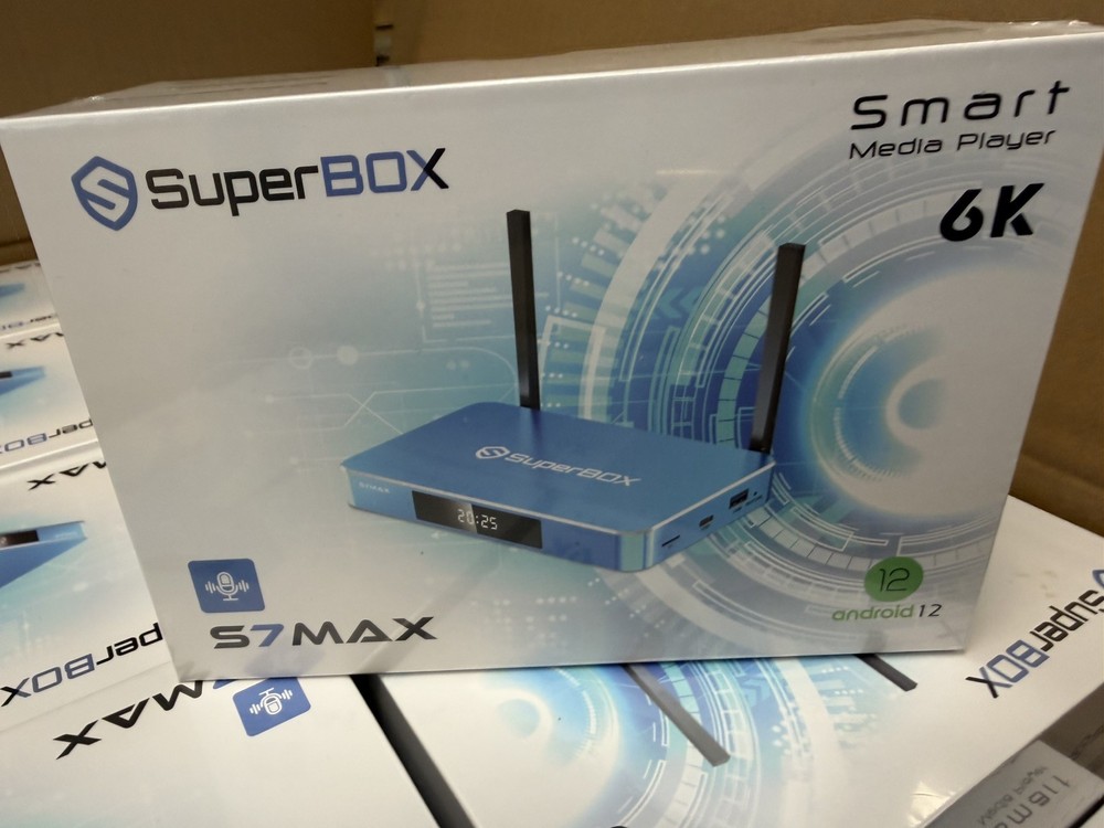 Superbox S7 Max Smart TV Box | 64GB | 6K Ultra HD | Lifetime Free Access