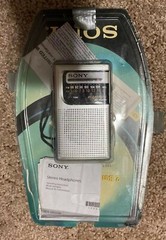 Sony ICF-S10MK2 Pocket AM/FM Radio, Silver