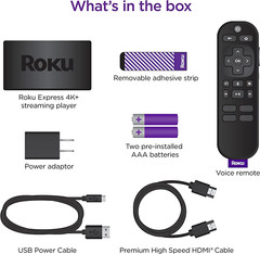 Express 4K+ | Streaming Device 4K/HDR, Voice Remote, Free & Live TV